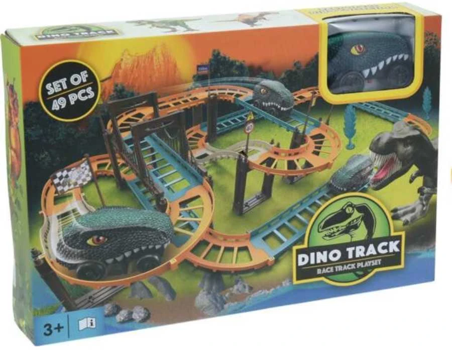 None Oem Rotaļlieta Sacīkšu trase Dino