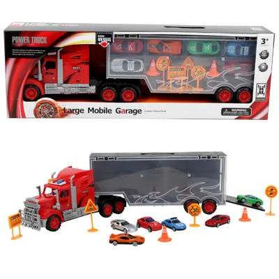 None Rotaļu autovedējs Power Truck Large Mobile Garage 501631193, daudzkrāsaina