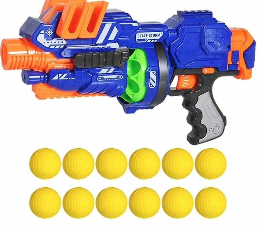 None Rotaļu ierocis ar lodēm Tommy Toys Weapon Soft Ball ZC7087, 38 cm Daudzkrāsaina