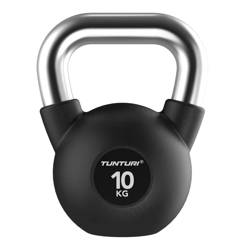 None Gumuotas svarstis Tunturi Platinum Rubber Kettlebell 4–32 kg (Svoris: 10 kg)