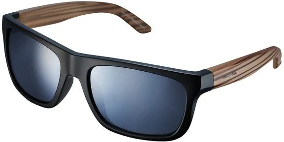 None Sunglasses SHIMANO Mat Juodas, Smoke Sidabrinis Mirror Hydrophobic
