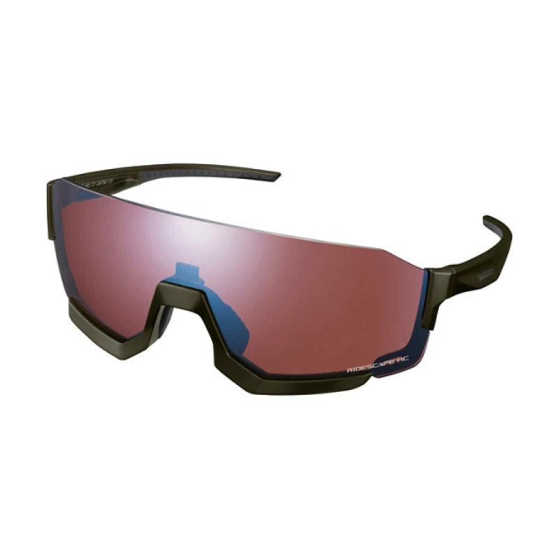 None Akiniai Shimano AEROLITE moss žalias ridescape hc