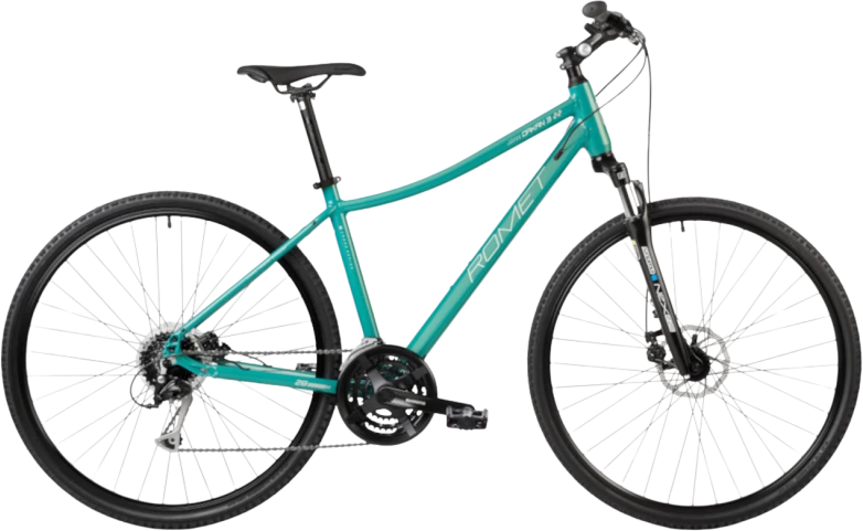 Dviratis Romet Orkan 3 D 2025 turquoise-baltas-sidabrinis-20" / L (Dydis: 20" / L)