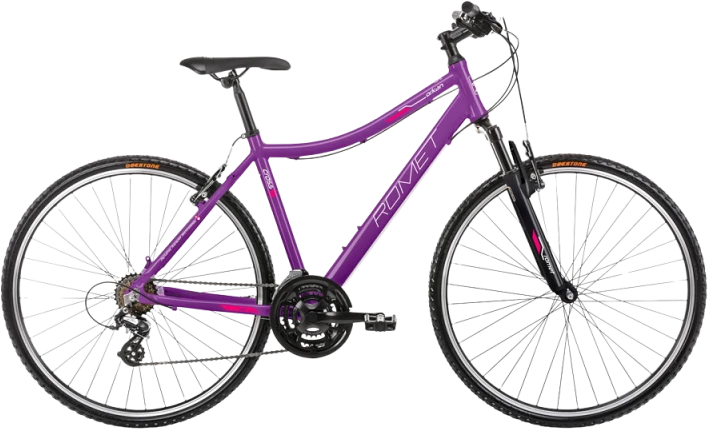 Dviratis Romet Orkan D 2025 violet-pink-19" / L (Dydis: 19" / L)