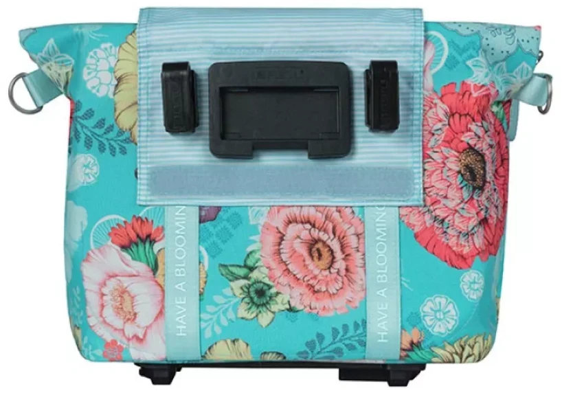 Handlebar bag BASIL Bloom Field 8-11L, mėlynas-floral