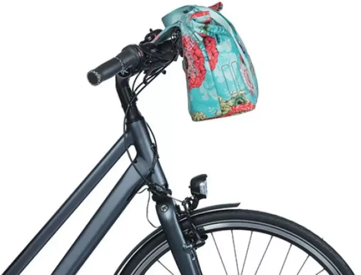 Handlebar bag BASIL Bloom Field 8-11L, mėlynas-floral