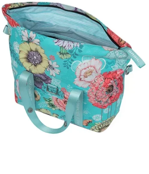 Handlebar bag BASIL Bloom Field 8-11L, mėlynas-floral