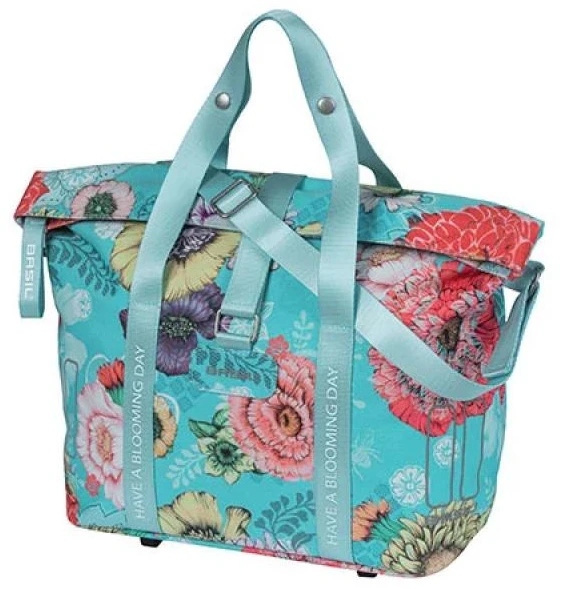 Handlebar bag BASIL Bloom Field 8-11L, mėlynas-floral
