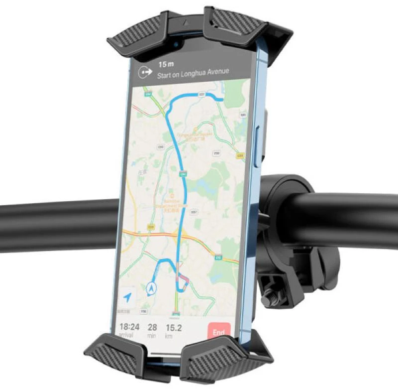 None Telefono laikiklis dviračiui, motociklui Borofone BH72 Airfly juodas