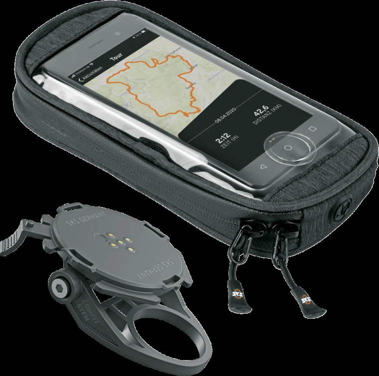Telefono laikiklis ir dėklas SKS Compit Stem & Com + Smartbag