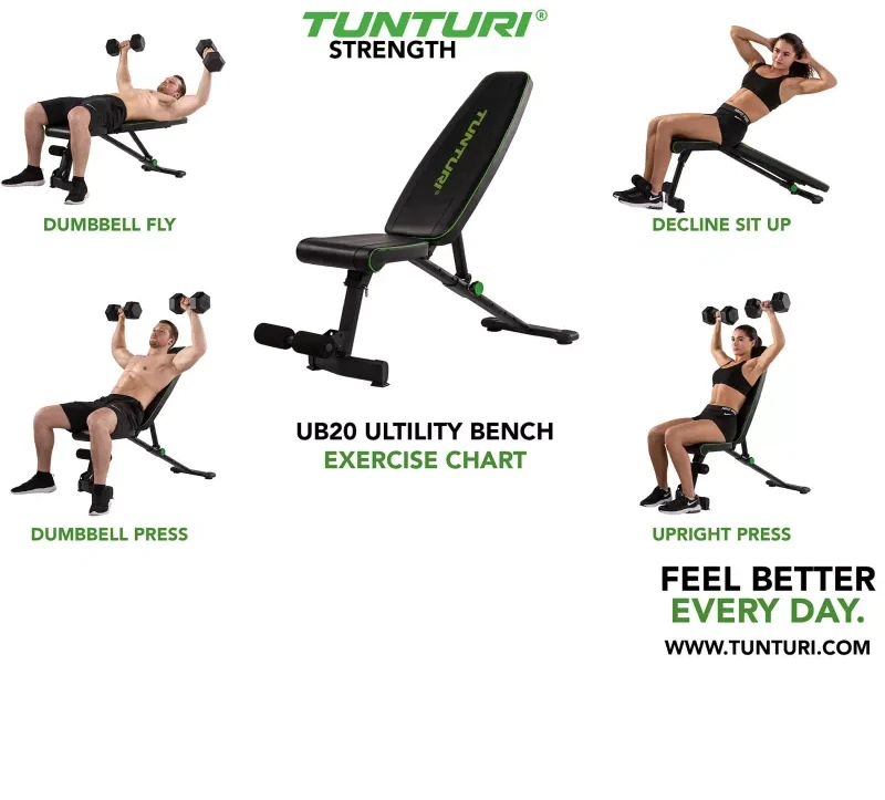 None Treniruočių suoliukas Tunturi UB20 Utility Bench