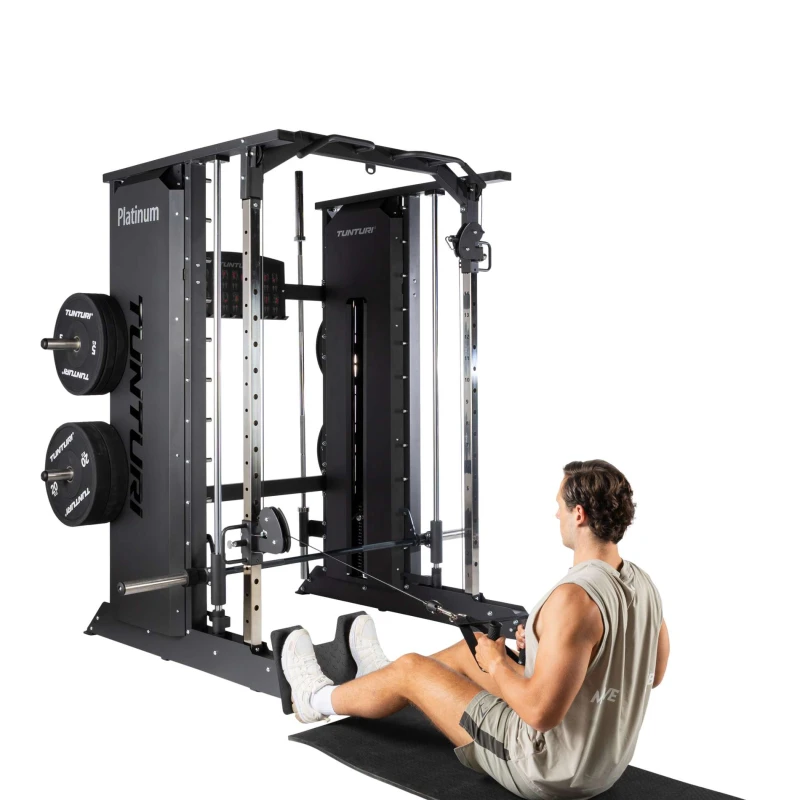 Jėgos staklės TUNTURI Platinum Full Smith / Functional trainer Selectorized V-series