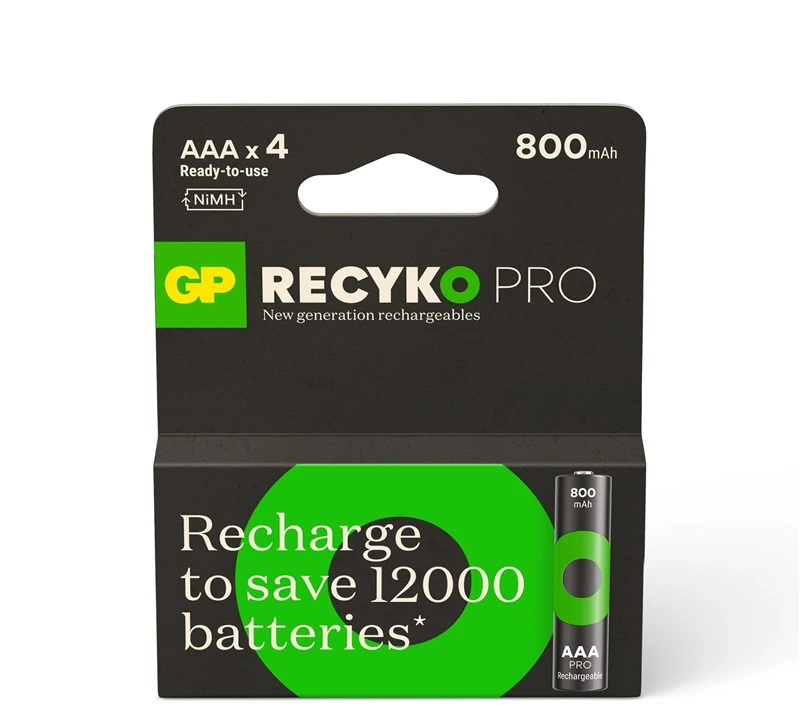 None Įkrovimo elementas GP. AAA. 800 mAh. 4 vnt.