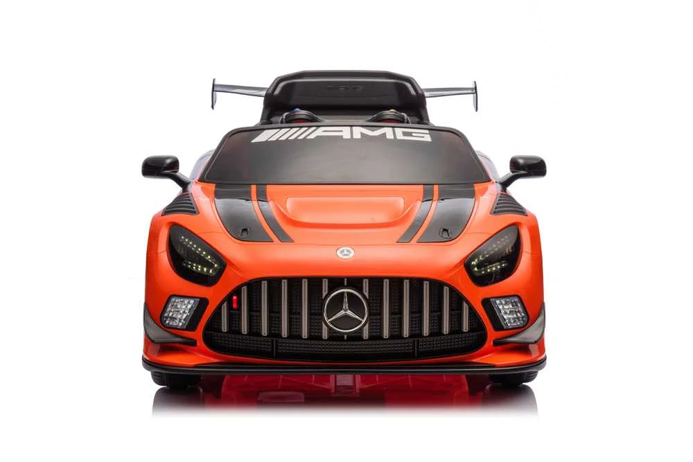 None Vaikiškas elektrinis automobilis Mercedes AMG GT3, juodas/oranžinis
