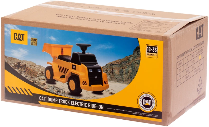 None Akumuliatorinė mašina DUMP TRUCK, juoda/geltona