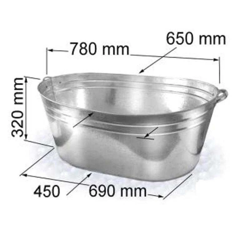 None Cinkuota vonelė. 100 l. 78 x 65 x 32 cm