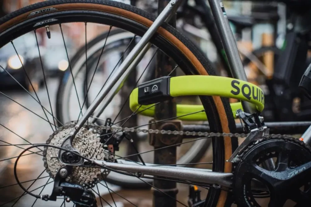 None Bike lock SQUIRE Straplok 35, žalias