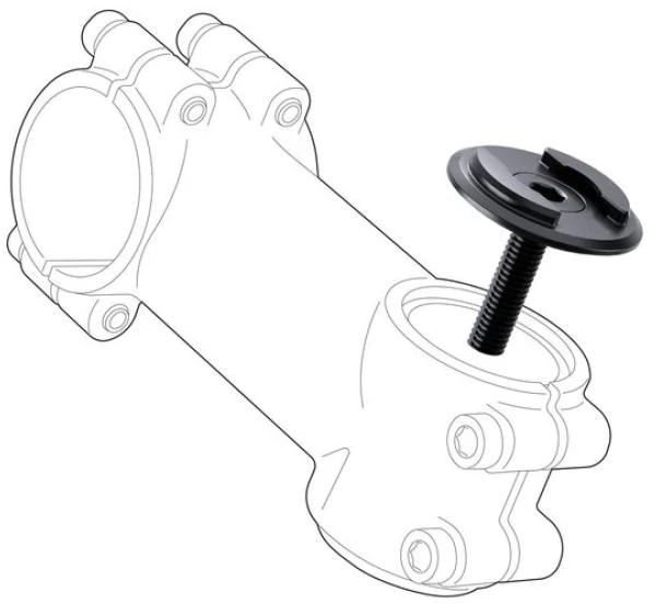 SP Connect Micro Stem Mount Pro SPC+ dviračio telefono laikiklis – Juodas