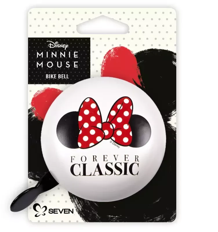 None SevenPolska Dviračių laikrodis Minnie Retro, baltas