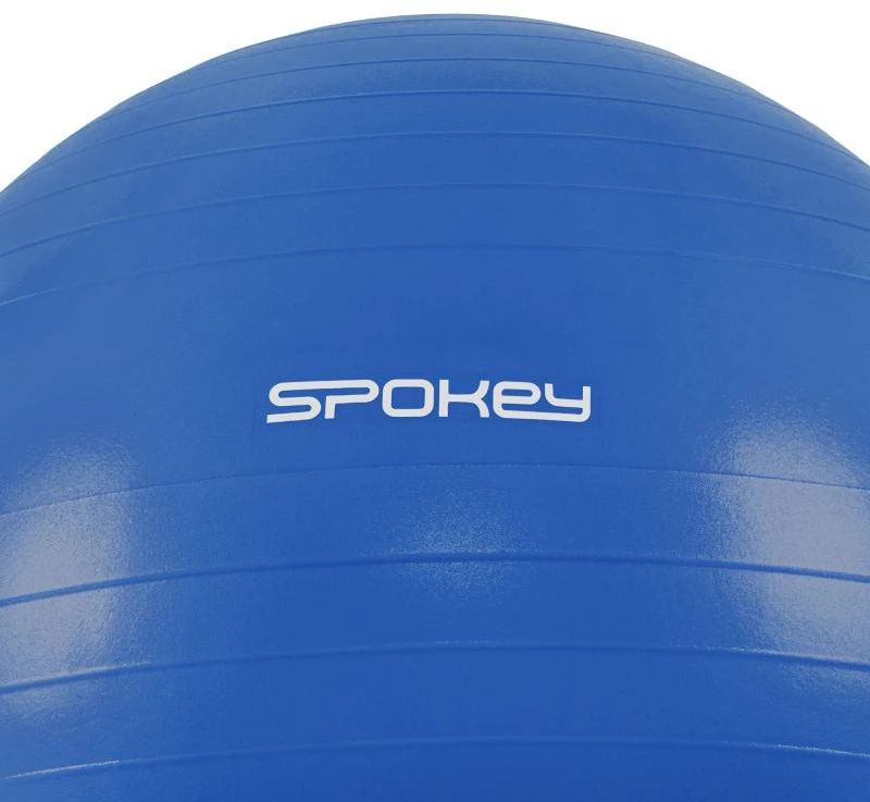 Spokey FITBALL III Gimnastikos kamuolys, Neslystantis, Apsaugos nuo sprogimo sistema, 65 cm, 300 kg, Mėlyna, PVC