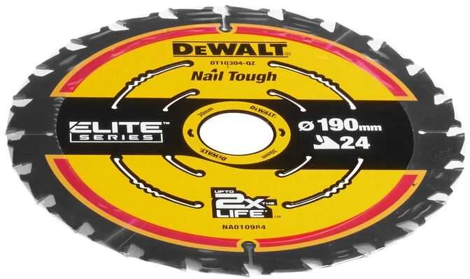 DEWALT pjovimo diskas medienai 190x30mmx24z 18°