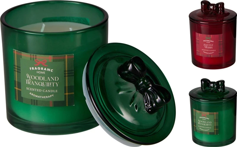 Klass Candle. aromatic. 28 - 30 h. 885 g. Raudona col./Žalias col.