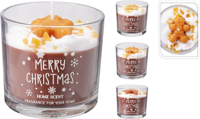 Nežinomas Candle. aromatic Desert. 30 h. 350 g. Brown col.