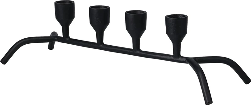 Nežinomas Candle holder A98200710. iron. 12 cm. juodas col.