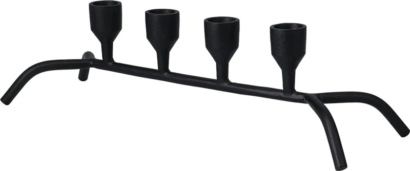 Lumarko Candle holder A98200710. iron. 12 cm. juodas col.