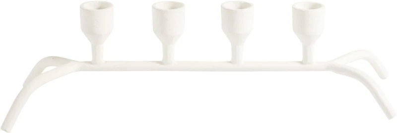 Nežinomas Candle holder A98200750. iron. 12 cm. baltas col.