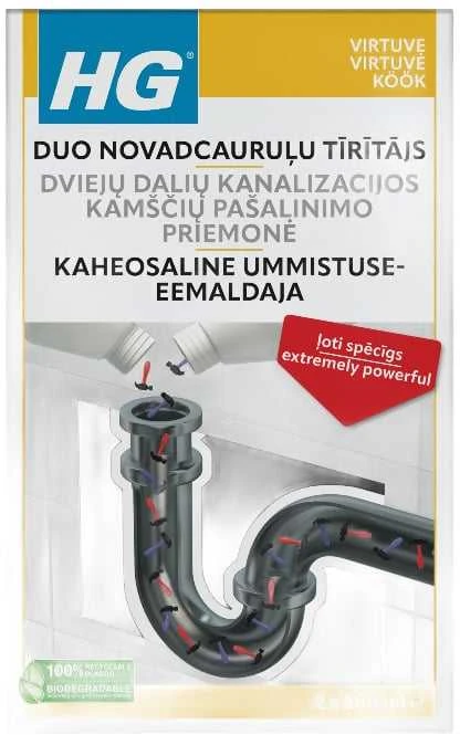 HG duo novadcauruļu tīrītājs