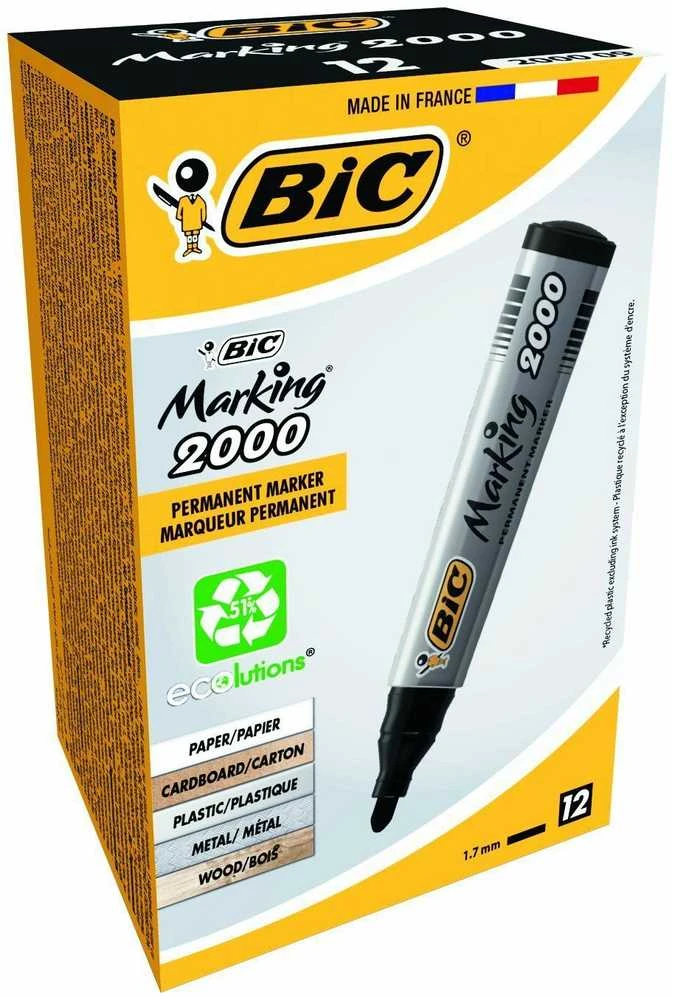 Bic Permanentinis žymeklis Eco 2000 2-5 mm, juodas, 1 vnt. 000095