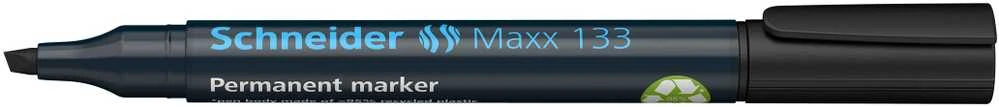 Žymeklis permanentinis Schneider Maxx 133, 1-4 mm, kirsta galvutė, juodas 1213-022