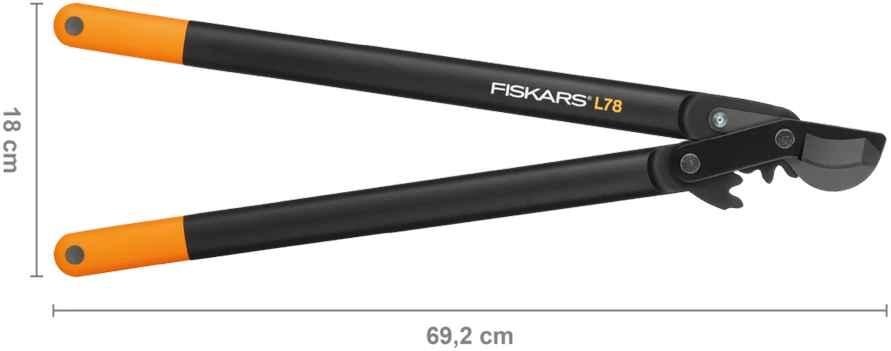 Fiskars Žirklės sodo prasilenkiančiais kablio formos ašmenimis (L78) (1000584)
