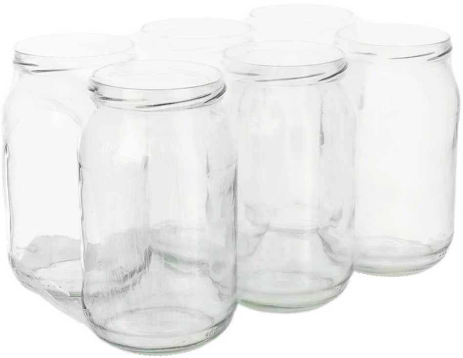 Okko Dymo JAR 900ML 6PCS WITHOUT LID 82MM