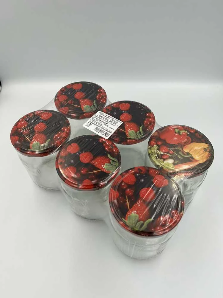 Okko Stiklainių su dangteliais komplektas, 540 ml, 6 vnt.