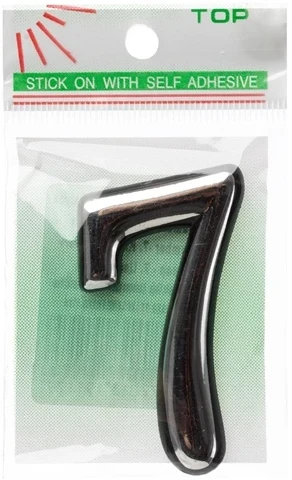 Okko Durų numeris CR 7, plastikas, chromo sp.