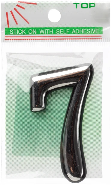 Okko Durų numeris CR 7, plastikas, chromo sp.