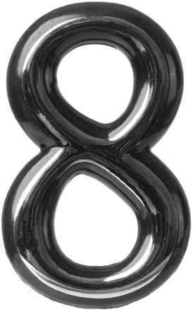 Okko Durų numeris CR 8, 5 cm, plastikas, chromo sp.