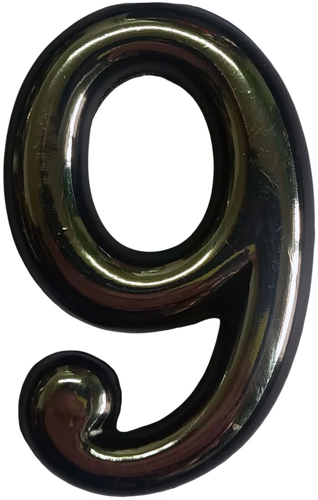 Okko Durų numeris CR 9, 5 cm, plastikas, chromo sp.