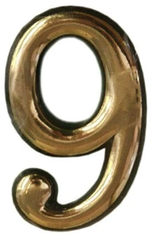 Okko Durų numeris N1011, 5 cm, plastikas, žalvario sp.