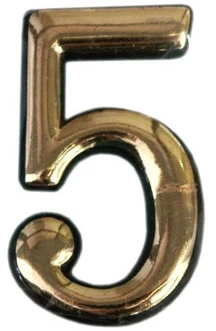 Okko Durų numeris N1011, 5 cm, plastikas, žalvario sp.