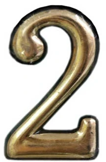 Okko Durų numeris N1011, 5 cm, plastikas, žalvario sp.
