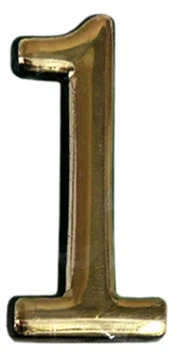 Okko Durų numeris N1011, 5 cm, plastikas, žalvario sp.