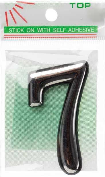 Okko Durų numeris CR 7, plastikas, chromo sp.