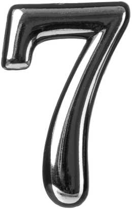 Okko Durų numeris CR 7, plastikas, chromo sp.