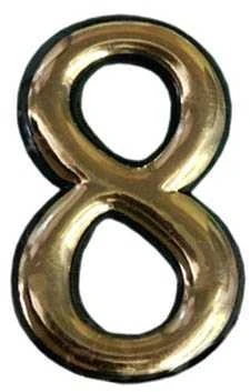 Okko Durų numeris N1011, 5 cm, plastikas, žalvario sp.