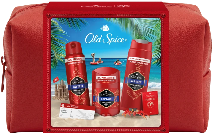 Old Spice Dovanų Rinkinys Vyrams Kelioniniame Krepšyje Captain