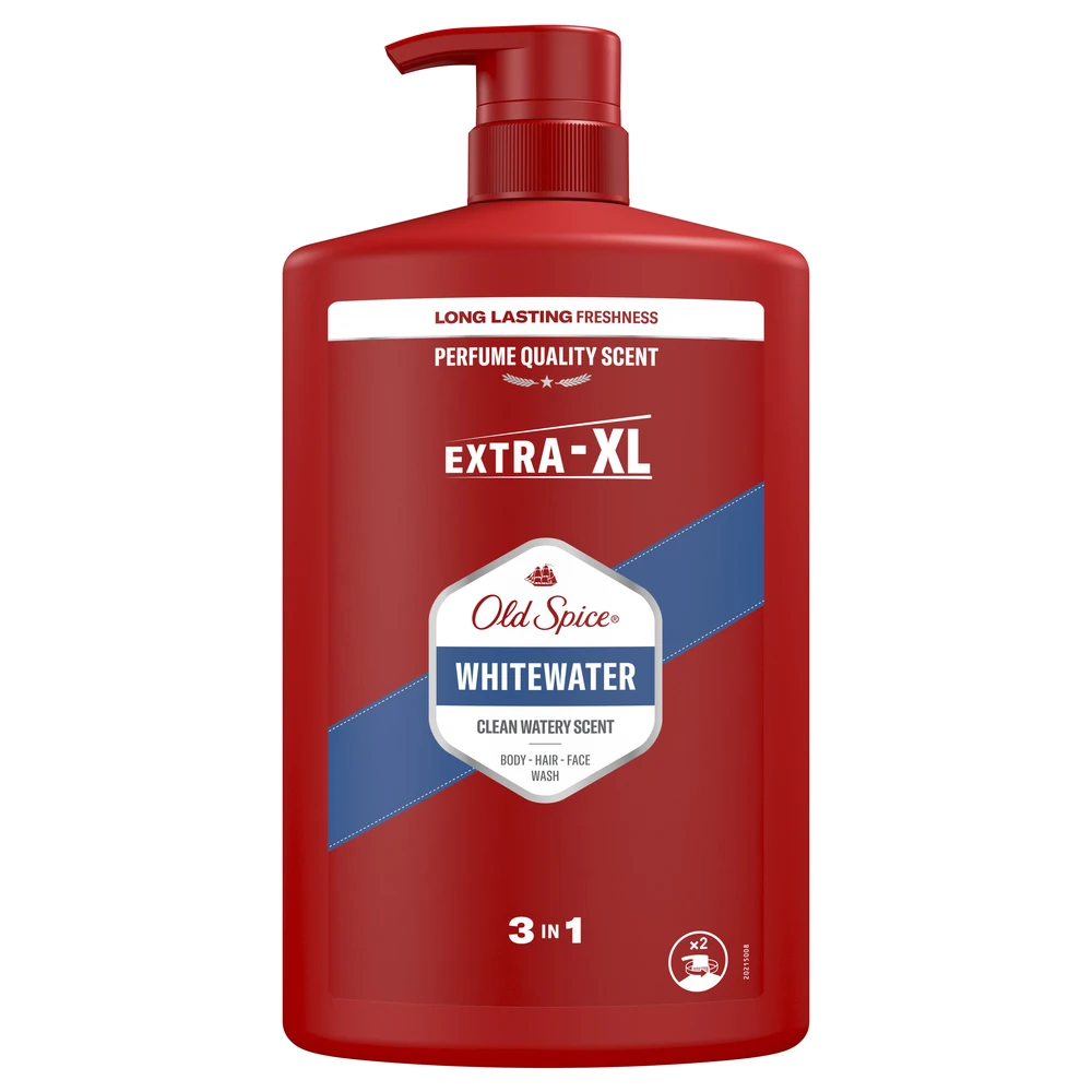 Old Spice Whitewater Dušo Želė Ir Šampūnas Vyrams, 1000 ml