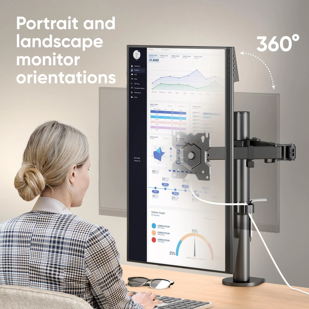 Onkron Laikiklis na monitorius 13'' - 34'' D121E-B